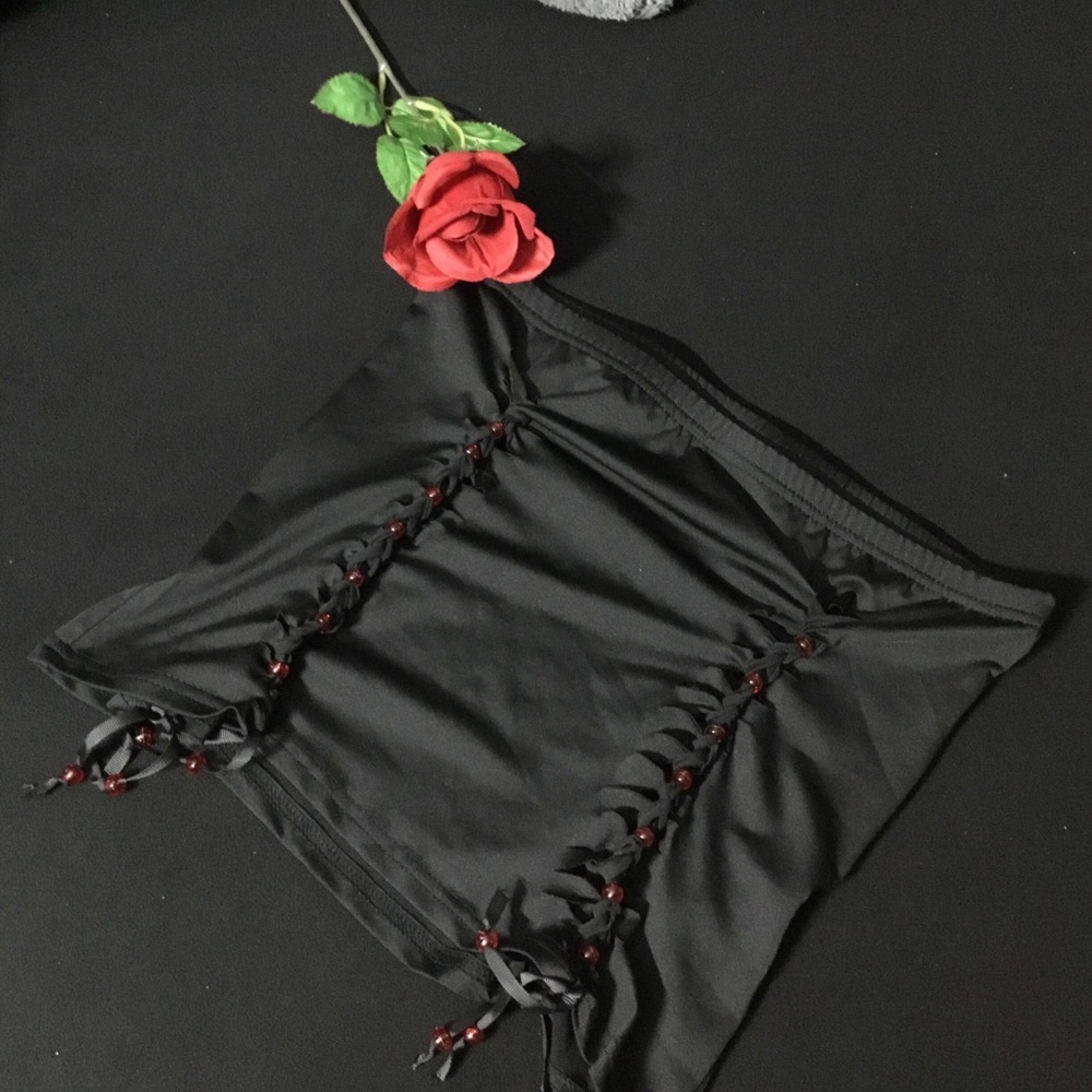 Black Ruched Pencil Mini Skirt for Cocktail